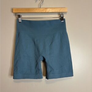 Teal Women's Ribbed Shorts